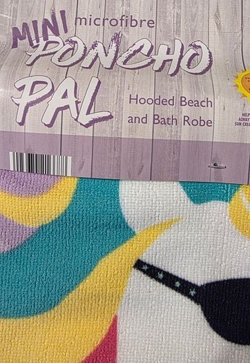 Toddler Microfibre Changing Robe - Unicorn