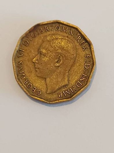1946 George VI Brass 3d coin