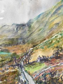 black valley watercolour