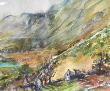 black valley watercolour