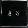 Pandora 925 Sterling Silver Sparkling Infinity Stud Earrings Image 2