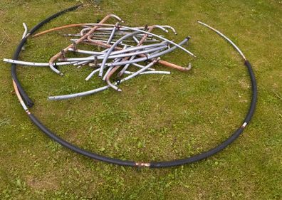 Trampoline poles