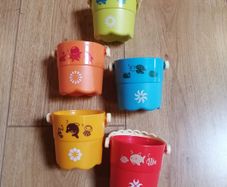 Baby Stacking Toys Buckets 5Pc