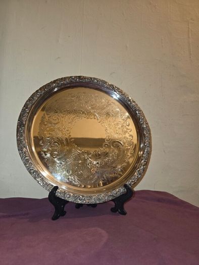 Etched Sheffield Plate