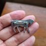 Vintage Silver toned Horse Brooch and Box Image 5