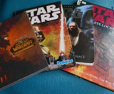 Vintage Star Wars and War Craft books