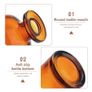 Amber glass diffusers 250ml + black lids Image 3