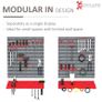 54 Pcs On-Wall Tool Equipment Holding Pegboard Home DIY Garage Organiser DIY w/ 50 Pegs 2 Shelves (FREE POSTAGE) Image 4