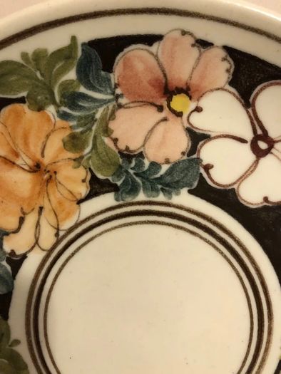 Vintage C. Mallorca Felanitx Spanish Pottery Wall Hanging 8" Plate / Decorative Floral Platter