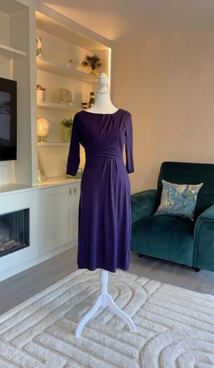 Brand-New Ladies Purple Dress from L.K. Bennett London. Size UK 8 / EU 36