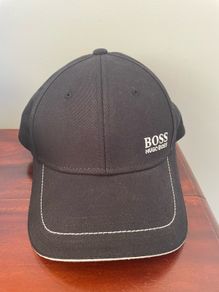 Hugo Boss black baseball cap with logo one size adjustable