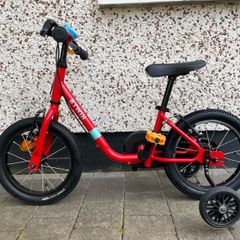 Btwin kids bike 14-inch with training  wheels