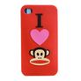 Silicone iPhone 4S 4G Case Cover Monkey Frank Silicon Image 4