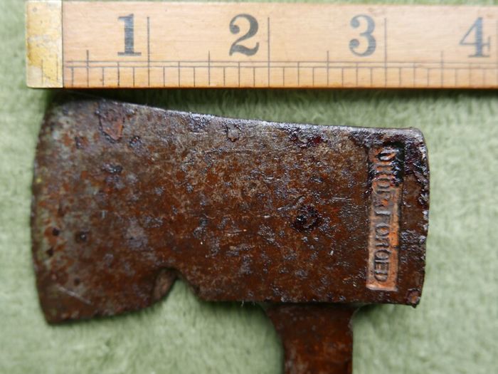 Vintage Forged World Famous Hand Axe Hatchet Wood Splitter Old Tool