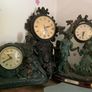 Clock, figures, Display Cabinet Image 6