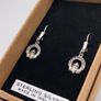 Drop earrings with marcasites Image 4