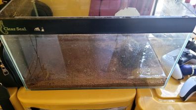 fish tank with extra gravels