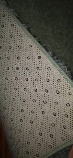 Mint green washable rug