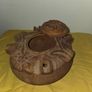 Vintage Hand Carved Wooden Friendship Cup Image 6