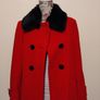 Cashmere Wool Red Occasion coat Jacket Image 10