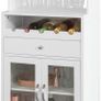 Kitchen & Dining Room Storage Cabinet with Wine Rack Image 5