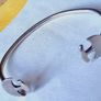 Sterling Silver Double Axe Head Bracelet With Matching Earrings Image 2