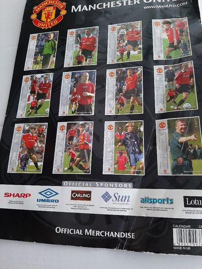 Vintage Man United 1999 calendar