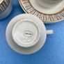Arklow Pottery cups and saucers. Kingsway pattern. Image 2