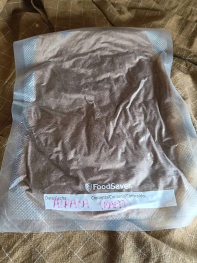Washed/Carded Alpaca Spinning Fibre Brown