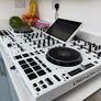 White Denon Prime 4+ with Flight case Image 4
