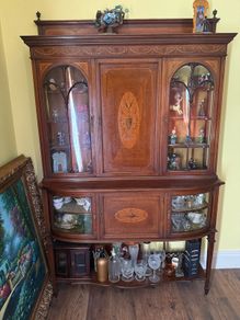 antique display cabinet