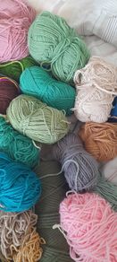 Large Bundle of Assorted Knitting & Crochet Yarn - Mixed Colours & Textures