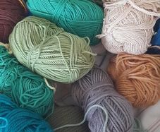 Large Bundle of Assorted Knitting & Crochet Yarn - Mixed Colours & Textures