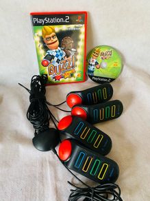 PlayStation 2 Buzz Buzzers and Game