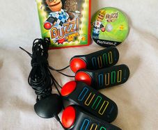 PlayStation 2 Buzz Buzzers and Game