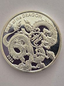 1 oz Asahi - 2024, Year Of The Dragon Silver Round