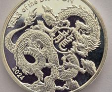 1 oz Asahi - 2024, Year Of The Dragon Silver Round