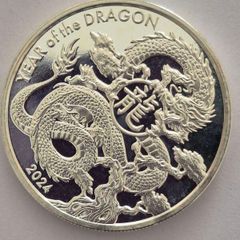 1 oz Asahi - 2024, Year Of The Dragon Silver Round