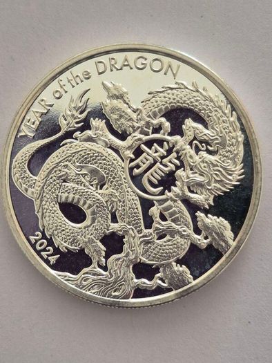 1 oz Asahi - 2024, Year Of The Dragon Silver Round