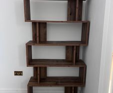 Dark Oak Effect Shelving Unit