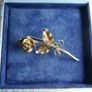 Vintage Sterling Silver Rose Brooch Sterling Flower Brooch Signed 925 - 3,4g Image 3