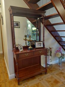 Solid Mahogany Hall Stand.