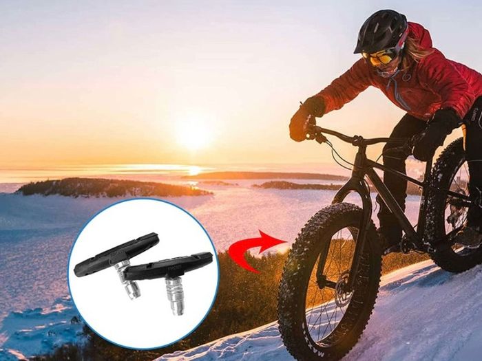 V-Brake Pad,V Bike Brake Pads,Bike Brake Pads Set for Bicycle with Hex Nuts and Spacers,Brake Blocks for Mountain Bike Set 70mm 1 PAIR (2 Pieces) 2 PAIRS (4 Pieces)