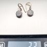 Vintage 925 Silver CZ Earrings In original Box Image 8