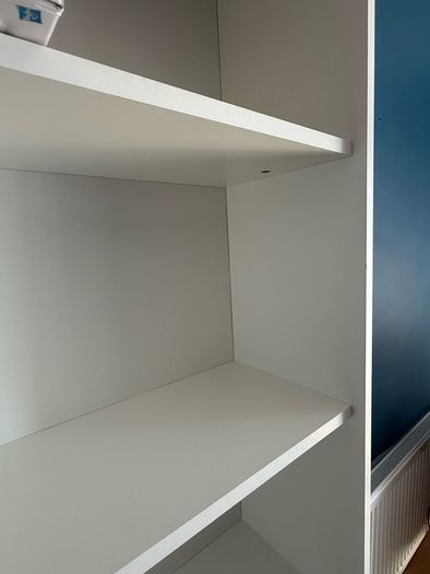 White bookshelf