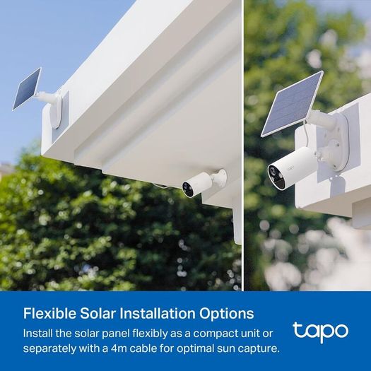 Battery Solar Security Camera Outdoor, Maintenance-free, Colour Night Vision, Outdoor Camera No Monthly Fee, Smart Person Detection