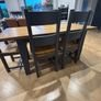 Solid Oak Extendable Dining Table, 4 chairs & 1 bench Image 3