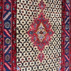 Beautiful Colourful Persian 9ft x 4ft Tribal Koliai hand knotted wool carpet rug.