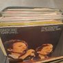 Box of Vinyl , mostly scratched , sleeves could be used for art project or decoraration Image 3