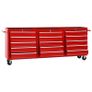 Tool Trolley with 15 Drawers Steel Red (147175+2x147176) Image 2